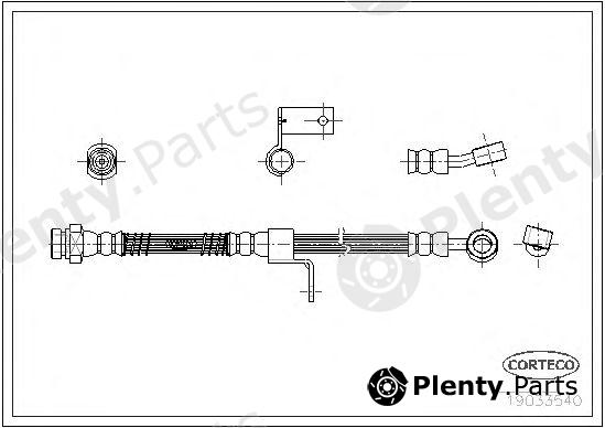  CORTECO part 19033540 Brake Hose