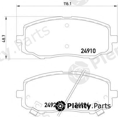  PAGID part T1907 Brake Pad Set, disc brake