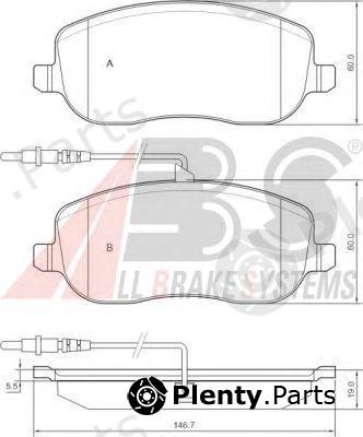  A.B.S. part 37329 Brake Pad Set, disc brake
