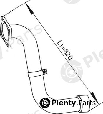  DINEX part 49239 Exhaust Pipe