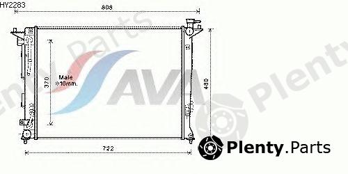  AVA QUALITY COOLING part HY2283 Radiator, engine cooling