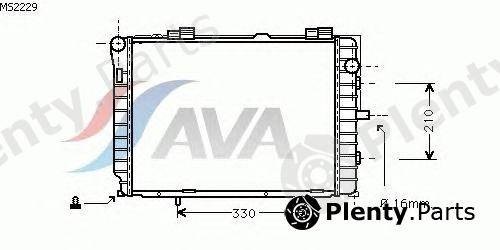  AVA QUALITY COOLING part MS2229 Radiator, engine cooling