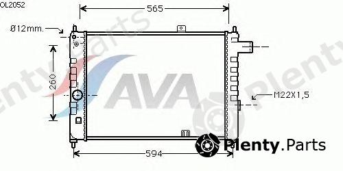  AVA QUALITY COOLING part OL2052 Radiator, engine cooling