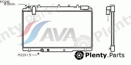  AVA QUALITY COOLING part RT2240 Radiator, engine cooling