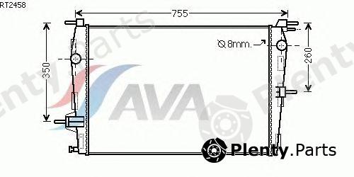  AVA QUALITY COOLING part RT2458 Radiator, engine cooling