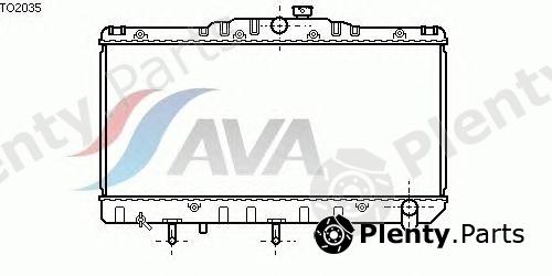  AVA QUALITY COOLING part TO2035 Radiator, engine cooling