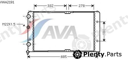  AVA QUALITY COOLING part VWA2191 Radiator, engine cooling