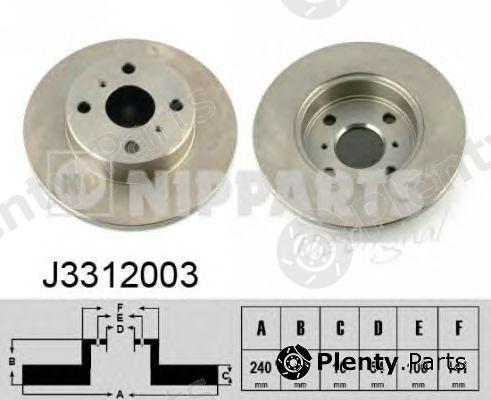  NIPPARTS part J3312003 Brake Disc