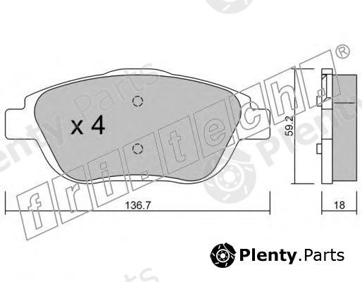  fri.tech. part 869.0 (8690) Brake Pad Set, disc brake
