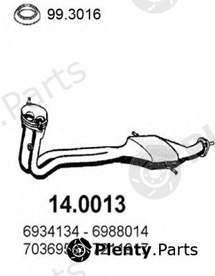  ASSO part 14.0013 (140013) Catalytic Converter