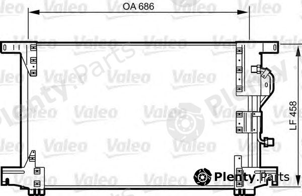  VALEO part 818034 Condenser, air conditioning