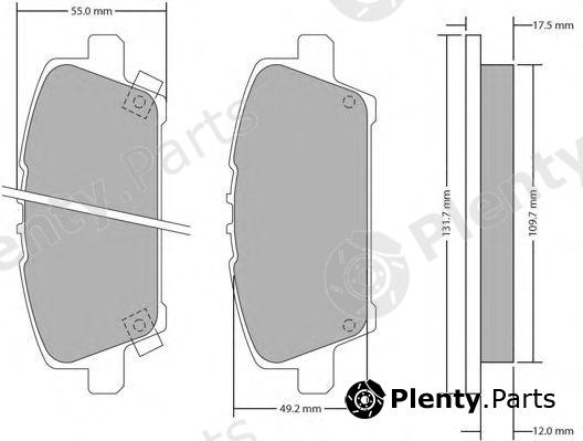  FREMAX part FBP-1705 (FBP1705) Brake Pad Set, disc brake