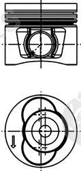  KOLBENSCHMIDT part 40715600 Piston