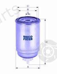 UNICO FILTER part FI8155 Fuel filter