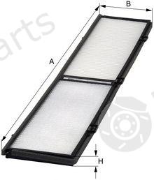  MFILTER part K9033 Filter, interior air