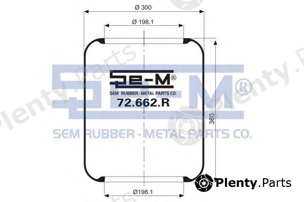 SEM LASTIK part 72662R Boot, air suspension