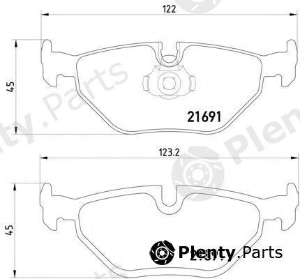  HELLA PAGID part 8DB355007-981 (8DB355007981) Brake Pad Set, disc brake