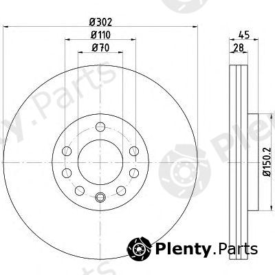  TEXTAR part 92118303 Brake Disc