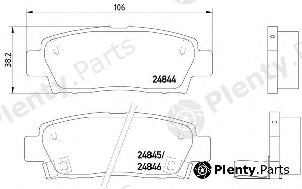  TEXTAR part 2484401 Brake Pad Set, disc brake