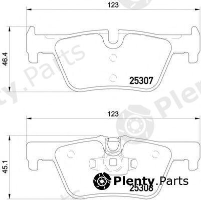 TEXTAR part 2530701 Brake Pad Set, disc brake