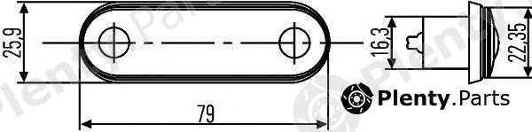  HELLA part 2PF959590-202 (2PF959590202) Marker Lamp