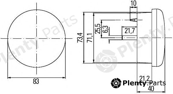  HELLA part 2ZR959010-501 (2ZR959010501) Reverse Light