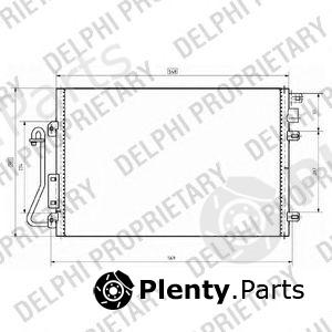  DELPHI part TSP0225635 Condenser, air conditioning
