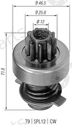  MAGNETI MARELLI part 940113020011 Pinion, starter