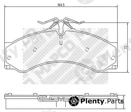 MAPCO part 6749 Brake Pad Set, disc brake