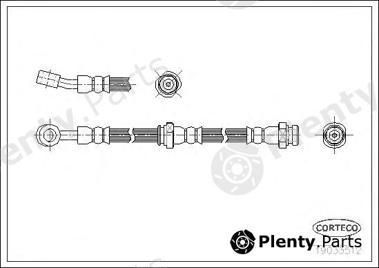  CORTECO part 19033512 Brake Hose