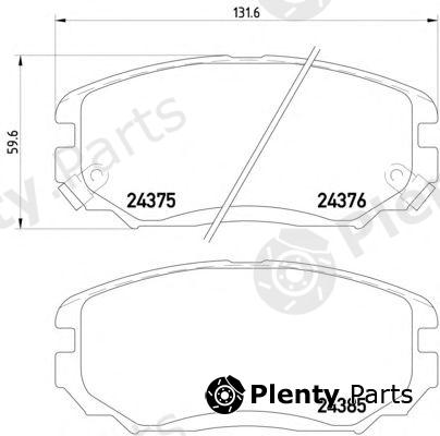  PAGID part T1611 Brake Pad Set, disc brake