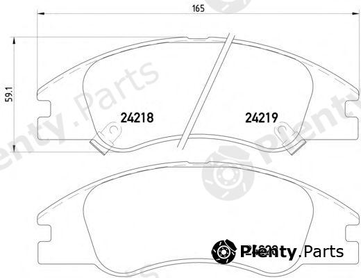  PAGID part T1519 Brake Pad Set, disc brake