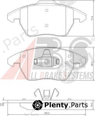  A.B.S. part 37429 Brake Pad Set, disc brake