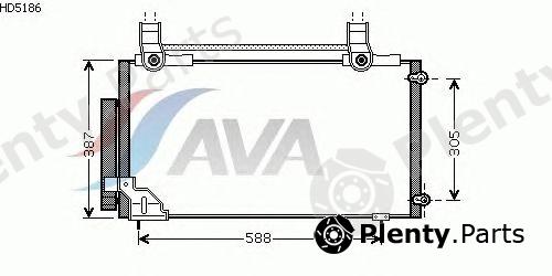  AVA QUALITY COOLING part HD5186 Condenser, air conditioning