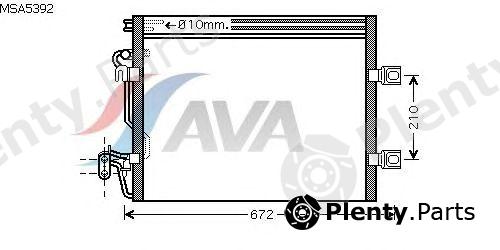  AVA QUALITY COOLING part MSA5392 Condenser, air conditioning