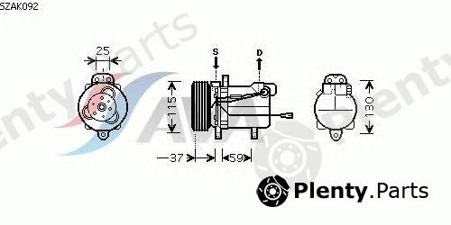  AVA QUALITY COOLING part SZAK092 Compressor, air conditioning