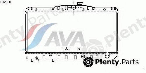  AVA QUALITY COOLING part TO2030 Radiator, engine cooling