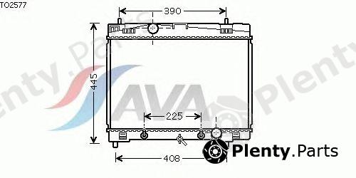  AVA QUALITY COOLING part TO2577 Radiator, engine cooling