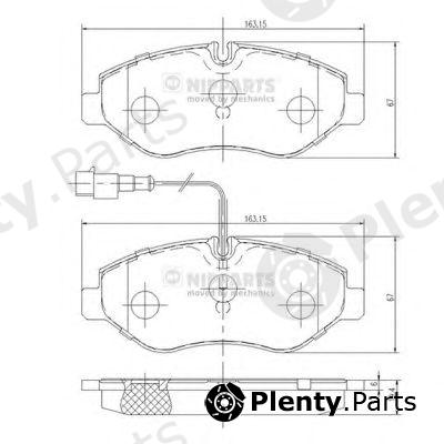  NIPPARTS part N3601100 Brake Pad Set, disc brake