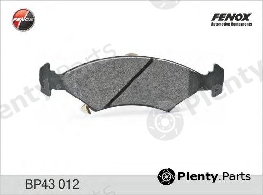 FENOX part BP43012 Brake Pad Set, disc brake