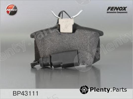  FENOX part BP43111 Brake Pad Set, disc brake