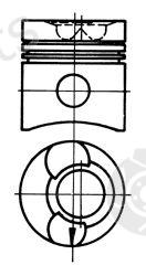  KOLBENSCHMIDT part 99453600 Piston