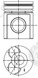  KOLBENSCHMIDT part 40255600 Piston