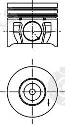  KOLBENSCHMIDT part 40174610 Piston