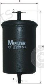  MFILTER part BF674 Fuel filter