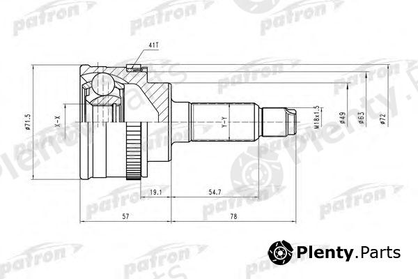  PATRON part PCV3987 Joint Kit, drive shaft
