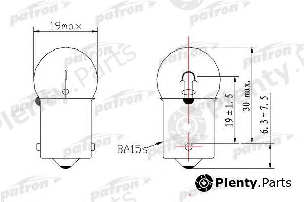  PATRON part PLR5W Bulb, position-/outline lamp
