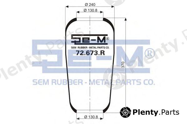  SEM LASTIK part 72.673.R (72673R) Boot, air suspension