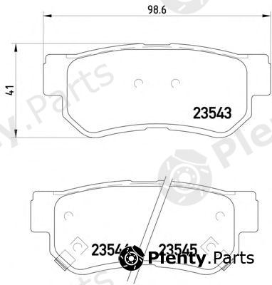  HELLA PAGID part 8DB355009-971 (8DB355009971) Brake Pad Set, disc brake