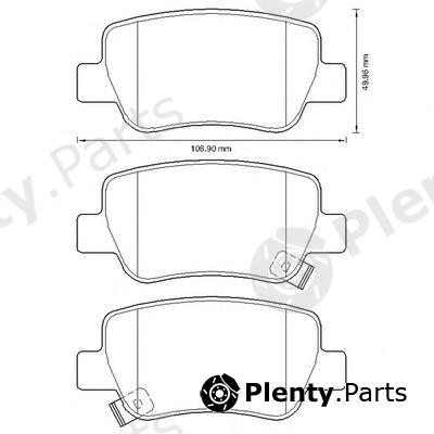  BENDIX part 572627B Brake Pad Set, disc brake